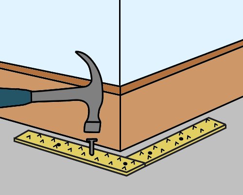 Carpet basics, Carpet grippers and mouldings, Carpet grippers