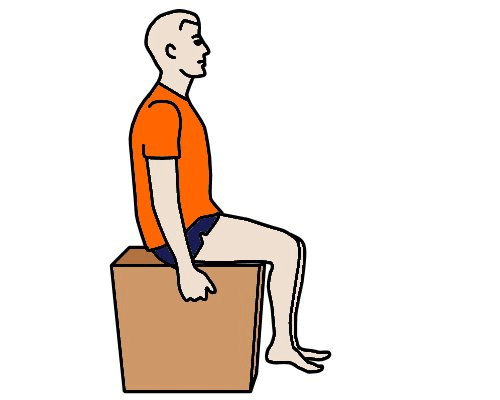 Lift leg up for 6 seconds
